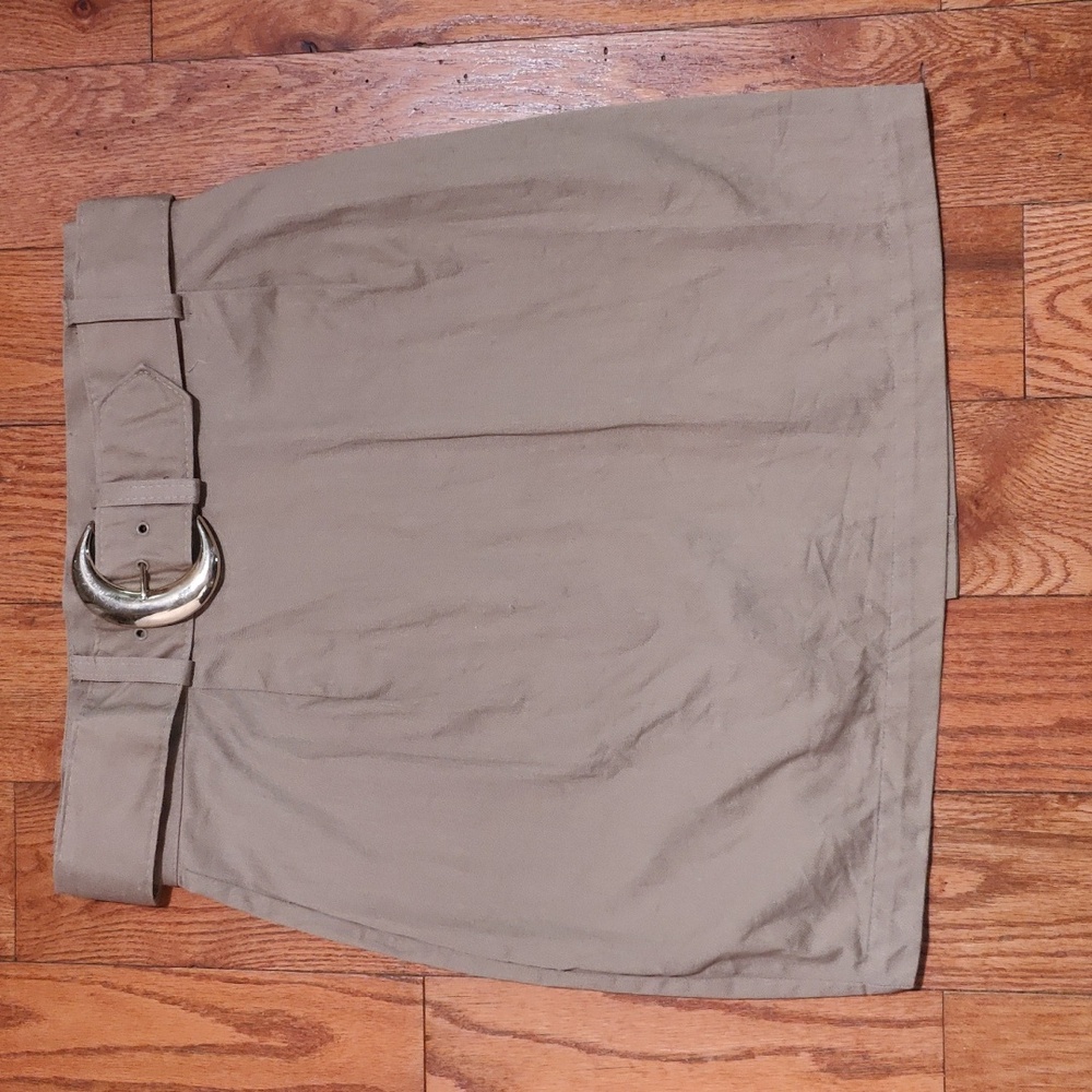 🌙Vintage Tan Skirt with Belt